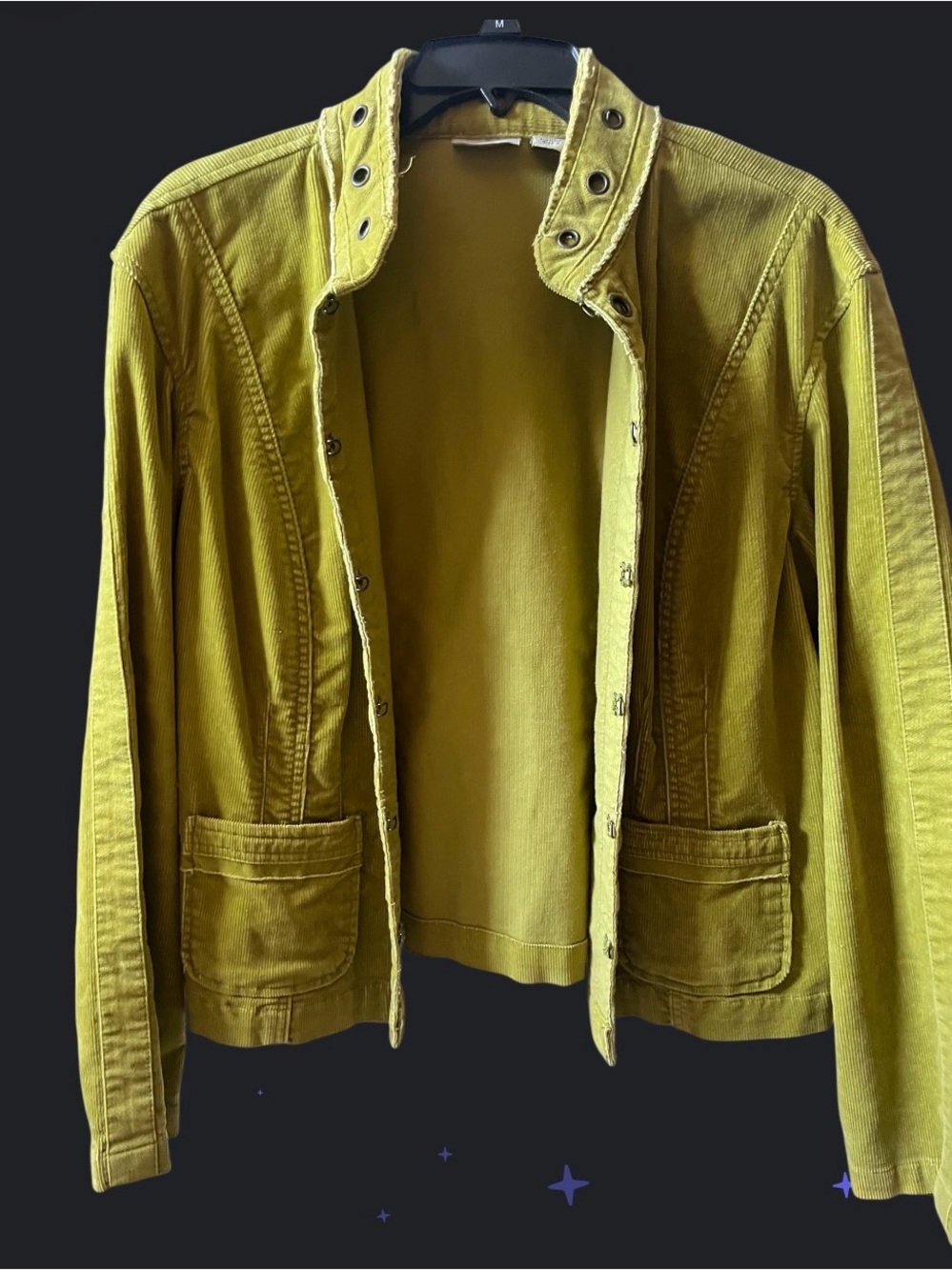 Chico's Chartreuse Utility Jacket